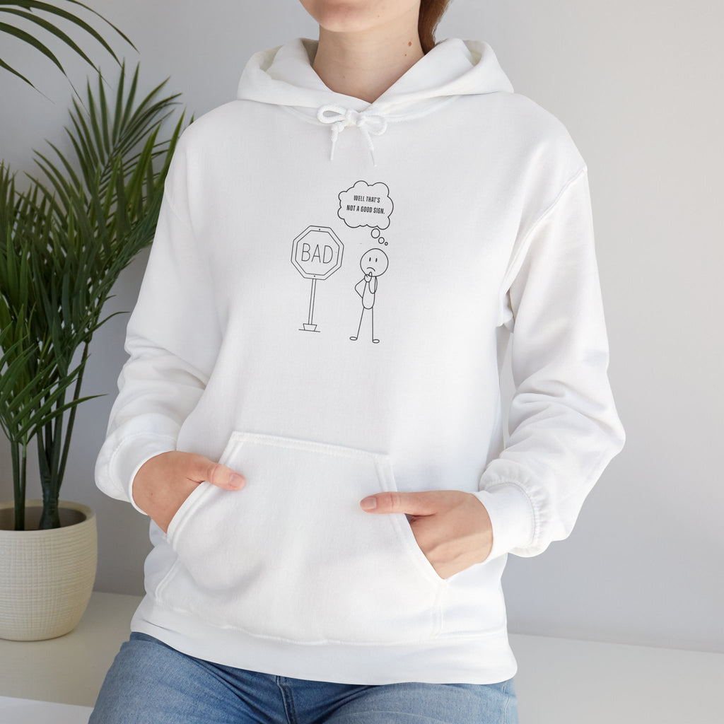 Funny Unisex Hooded Sweatshirt with Humor