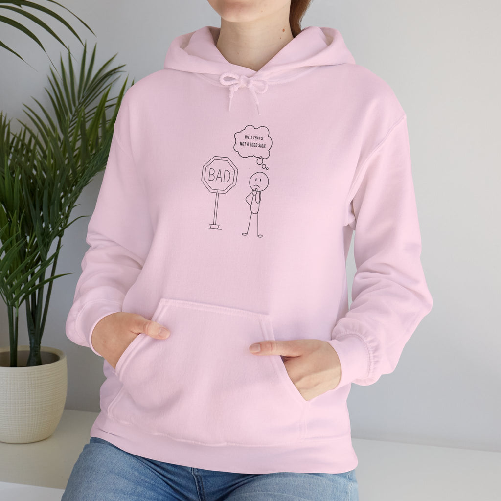 Funny Unisex Hooded Sweatshirt with Humor